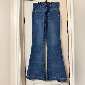 American Eagle Outfitters Dark Blue Flare Jeans
